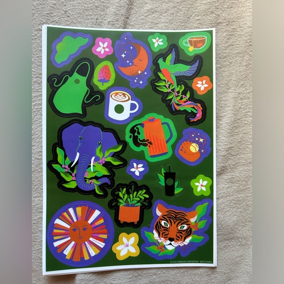 Starbucks Green Apron Tumbler with Stickers - Picture 7 of 10